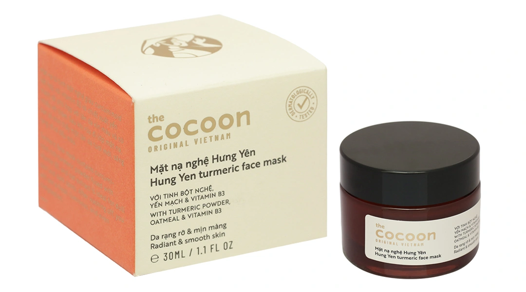 Mặt nạ nghệ Hưng Yên Cocoon giúp da rạng rỡ, mịn màng hũ 30ml - 