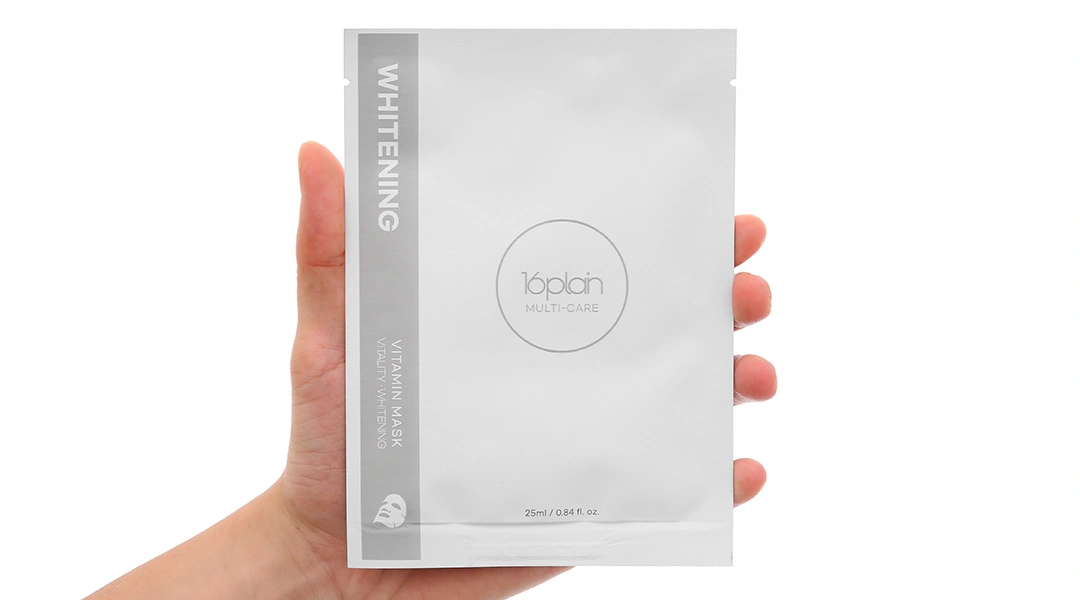 Mặt nạ 16plain Multi-Care Whitening Vitamin Mask dưỡng trắng da miếng 25ml - 3