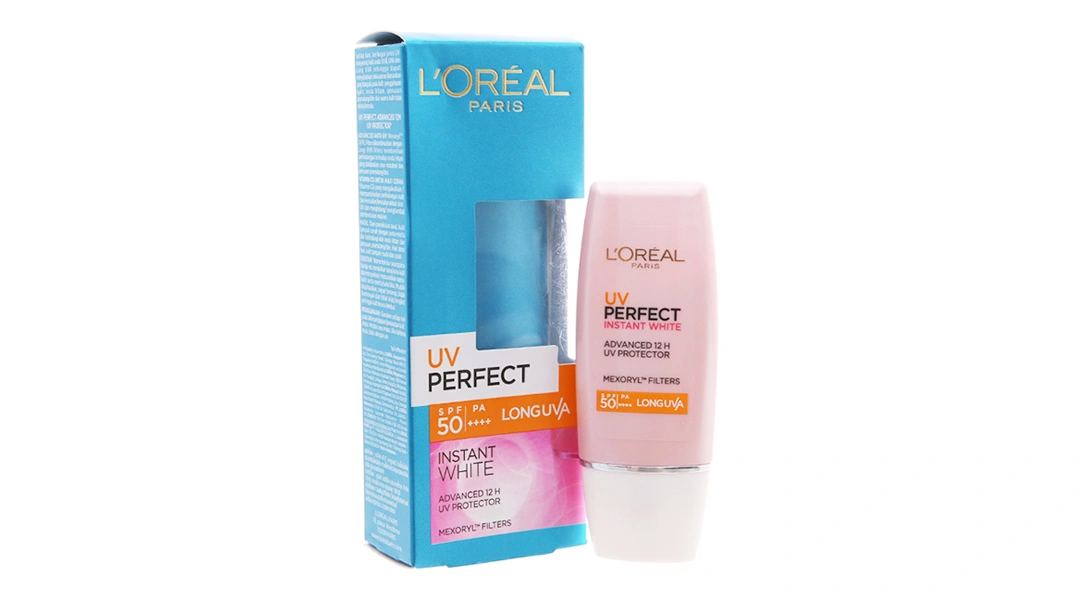 Kem chống nắng L'Oréal UV Perfect Instant White SPF 50+ PA++++ tuýp 30ml - 