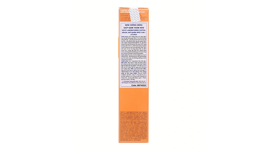 Kem chống nắng Vichy Capital Soleil Anti-Dark Spot 3-in-1 (có màu) SPF 50+ giảm thâm nám tuýp 50ml - 5