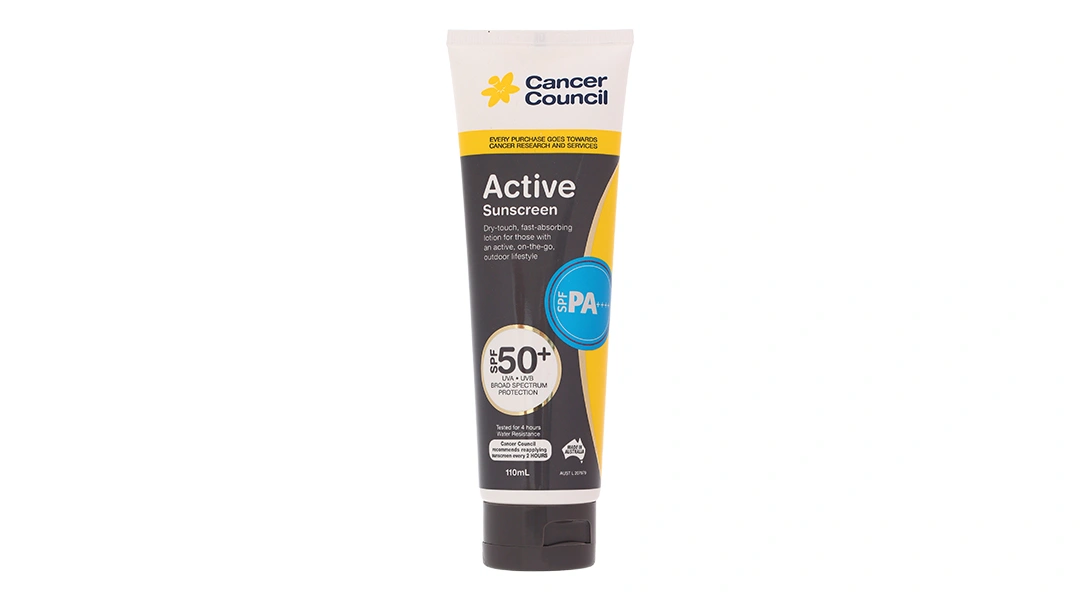 Kem chống nắng Cancer Council Active Sunscreen SPF50+ giúp bảo vệ da tuýp 110ml - 