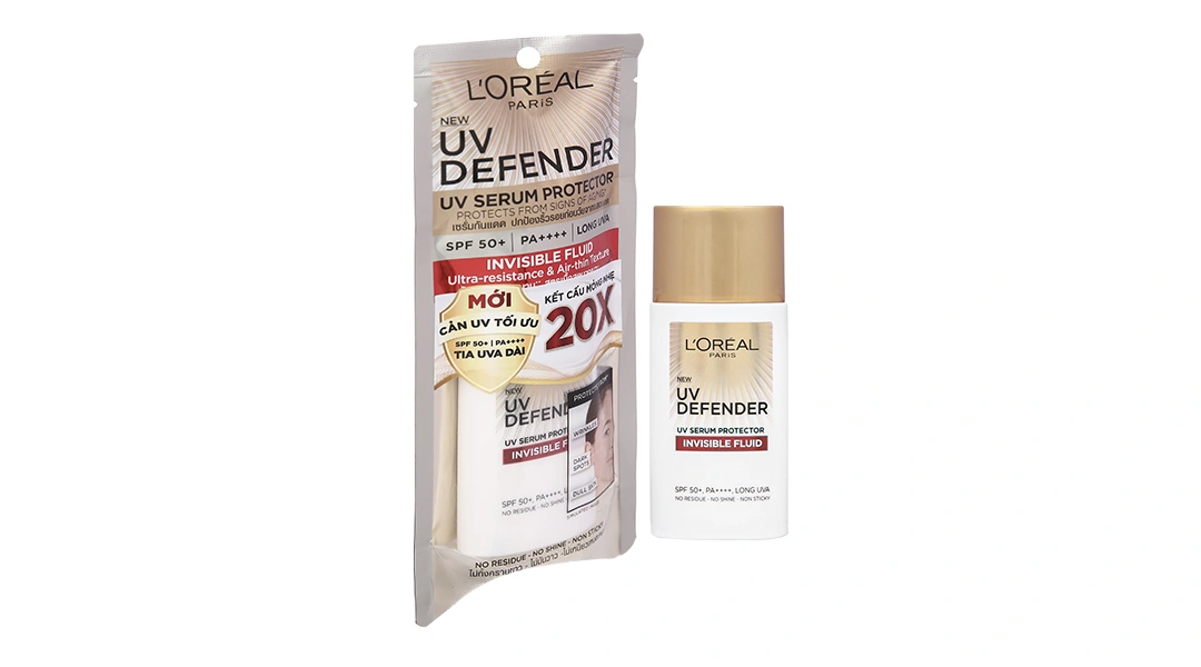 Kem chống nắng L'Oréal UV Defender Invisible Fluid SPF 50+/PA++++ chai 50ml - 1
