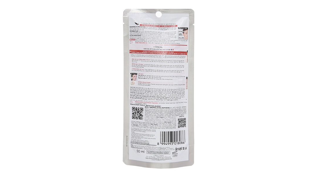 Kem chống nắng L'Oréal UV Defender Invisible Fluid SPF 50+/PA++++ chai 50ml - 3