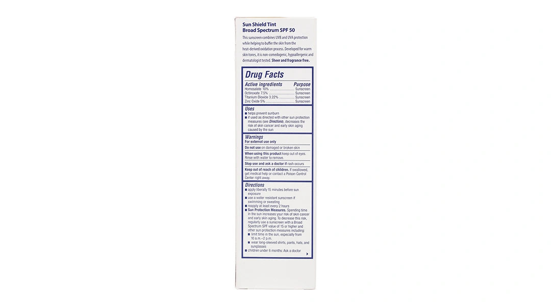 Kem chống nắng Obagi Sun Shield Tint SPF 50 Warm chống nắng phổ rộng, che khuyết điểm tuýp 85g - 2