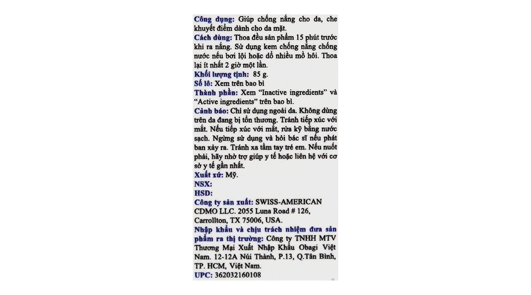 Kem chống nắng Obagi Sun Shield Tint SPF 50 Warm chống nắng phổ rộng, che khuyết điểm tuýp 85g - 6