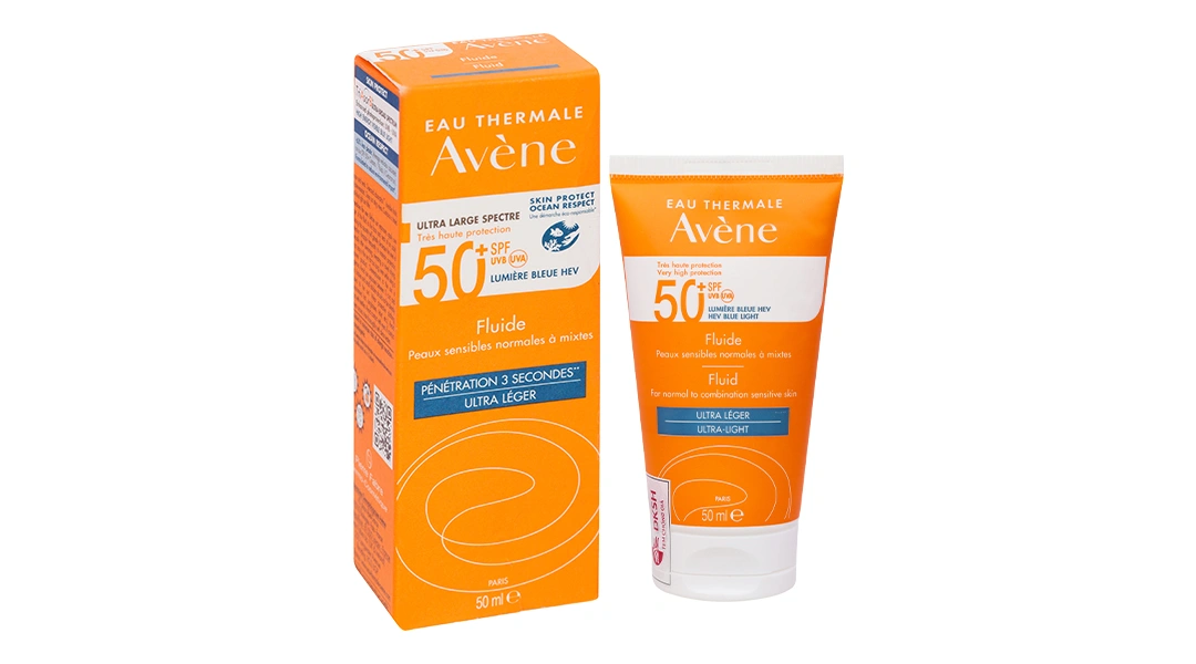 Kem chống nắng Avène Fluide SPF50+ cho da thường và da hỗn hợp tuýp 50ml - 