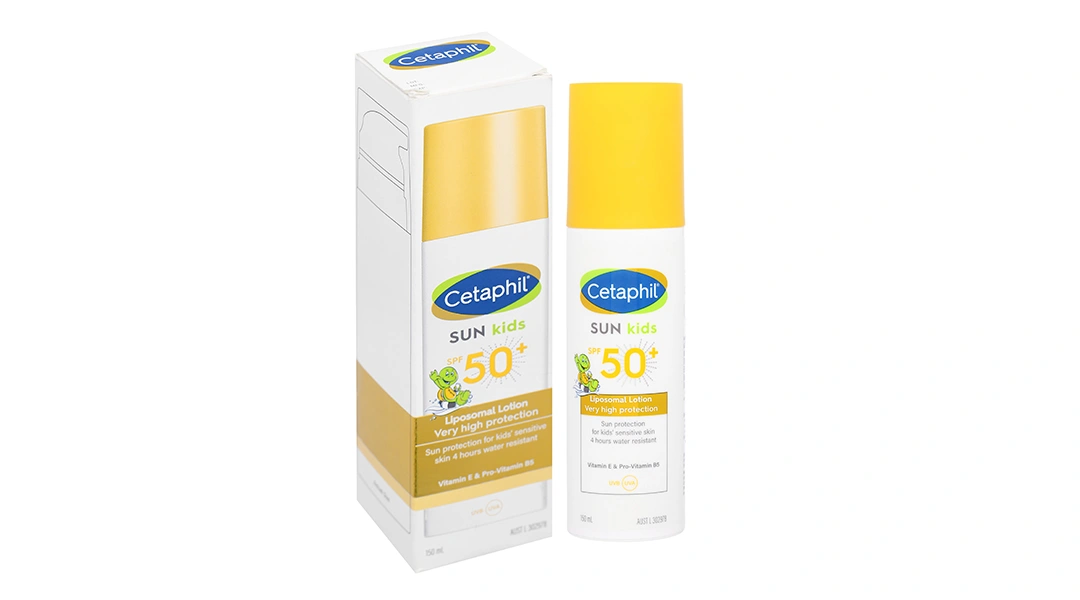 Sữa chống nắng Cetaphil Sun Kids Liposomal lotion SPF50+ dịu lành cho bé chai 150ml - 