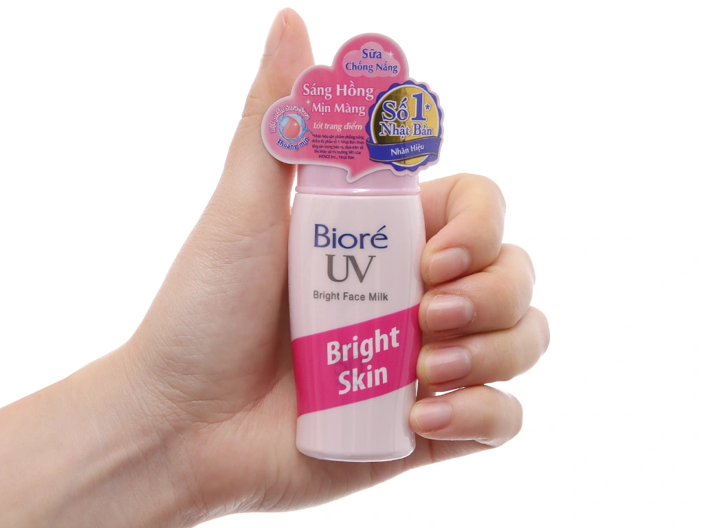 Sữa chống nắng Bioré UV SPF 50+/PA+++ sáng hồng tự nhiên chai 30g - 2