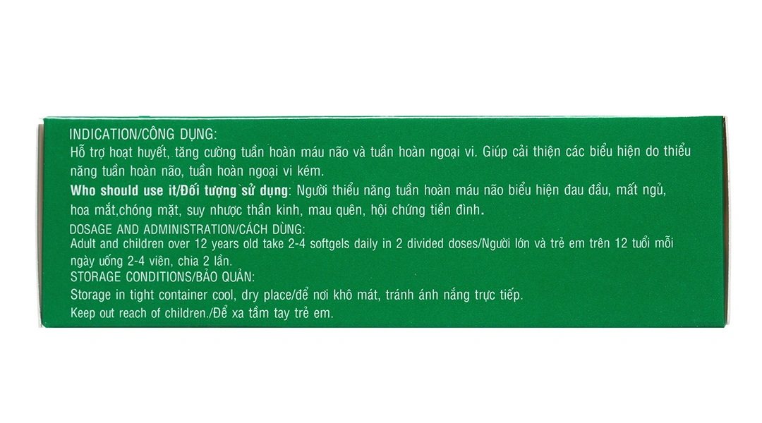 Ginkgo Bilobaybay 60Mg hộp 30 viên - 2