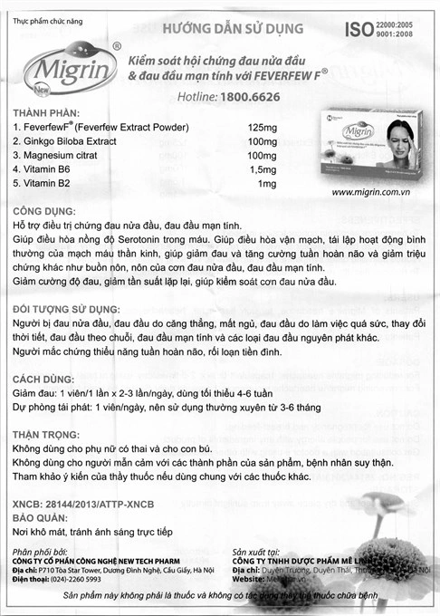 Migrin New hộp 20 viên - 8