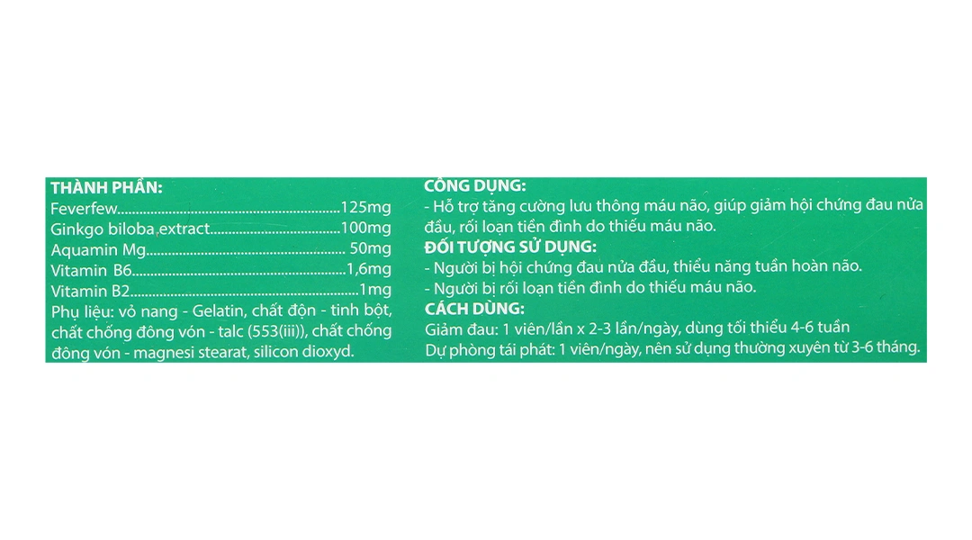 Migrin New hộp 20 viên - 6