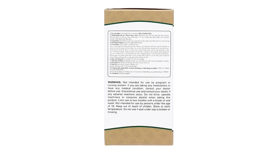 Nature's Bounty Melatonin 5mg hỗ trợ giúp ngủ sâu giấc, điều hòa giấc ngủ hộp 60 viên - 3