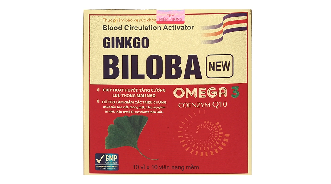 Ginkgo Biloba Omega 3 + Coenzym Q10 hộp 100 viên - 1