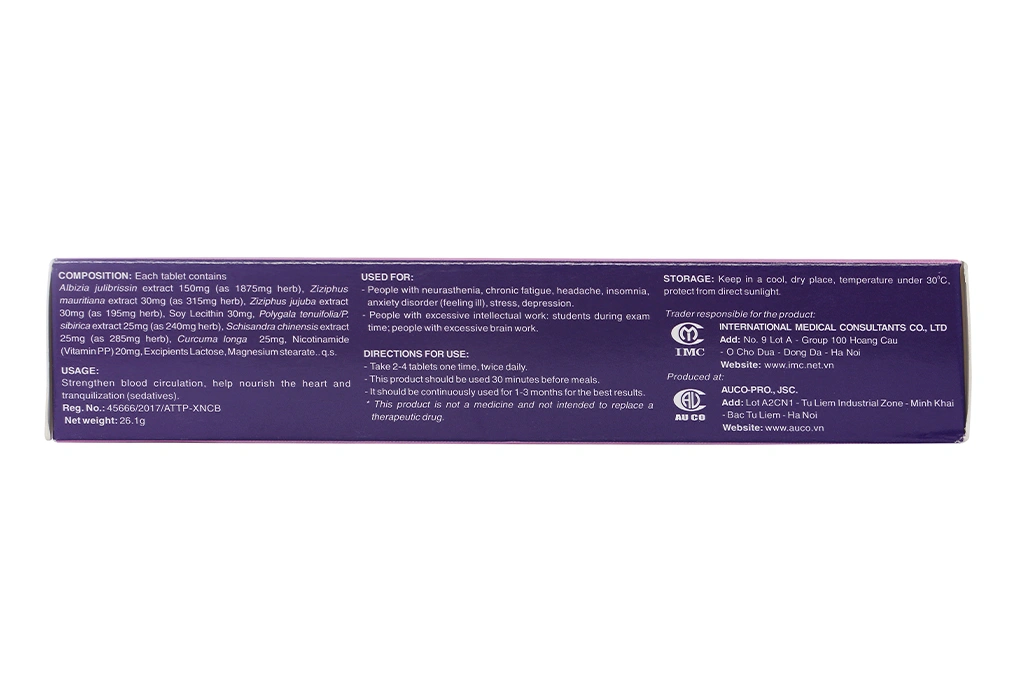 Kim Thần Khang giúp lưu thông máu, dưỡng tâm, an thần hộp 30 viên - 2