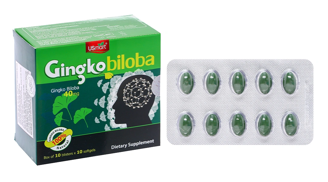 Usmart Ginkgo Biloba 40Mg hộp 100 viên - 