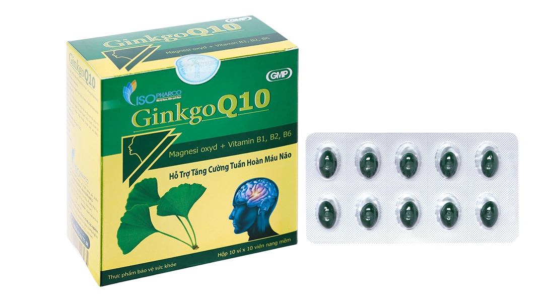 Ginkgo Q10 Iso hộp 100 viên - 