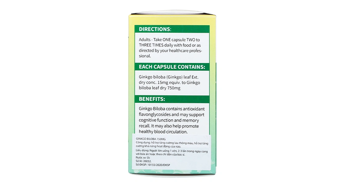 Progetic Ginkgo Biloba 750mg lọ 90 viên - 2