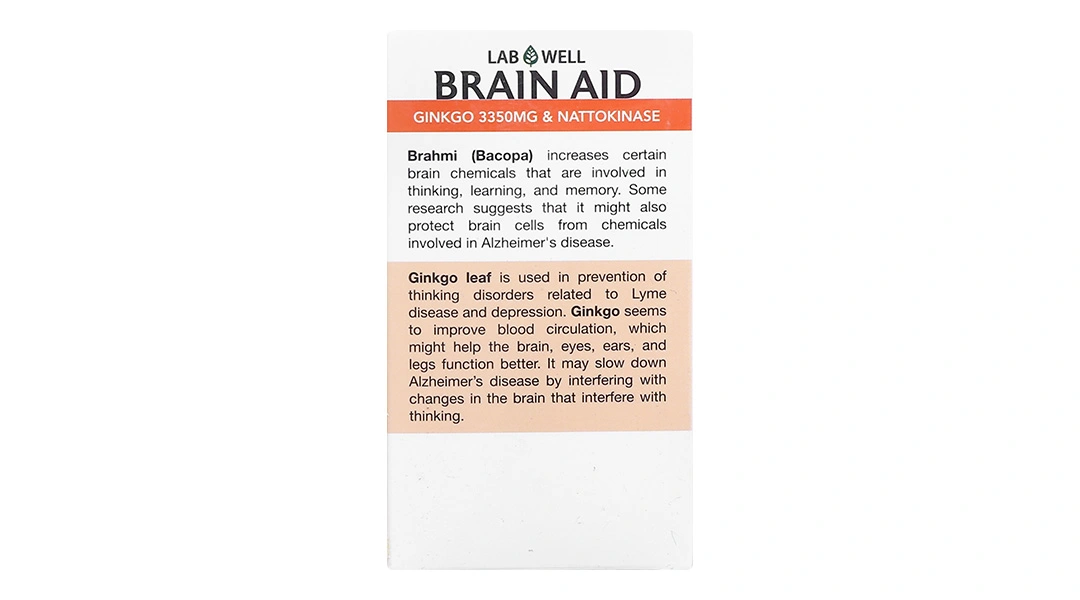 Labwell Brain Aid Ginkgo Biloba & Nattokinase lọ 30 viên - 1