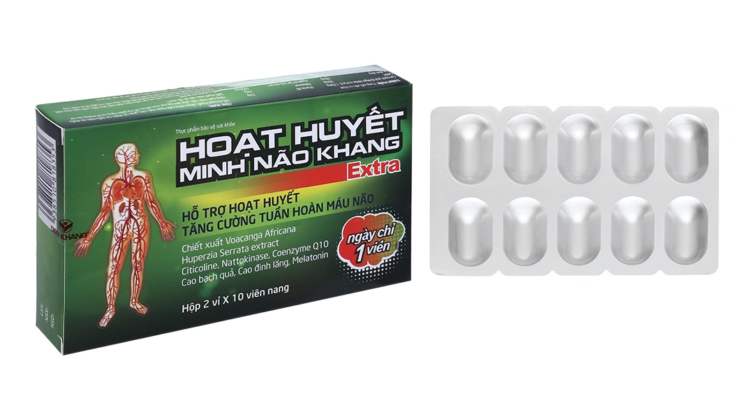 Thực phẩm bảo vệ sức khỏe Hoạt Huyết Minh Não Khang Extra - 