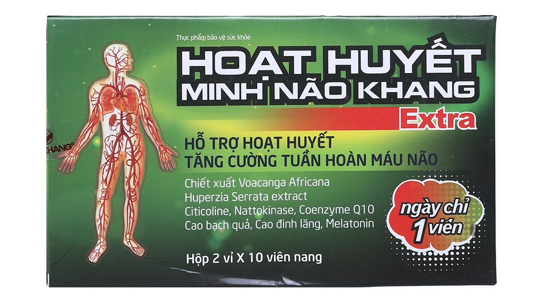 Thực phẩm bảo vệ sức khỏe Hoạt Huyết Minh Não Khang Extra - 1