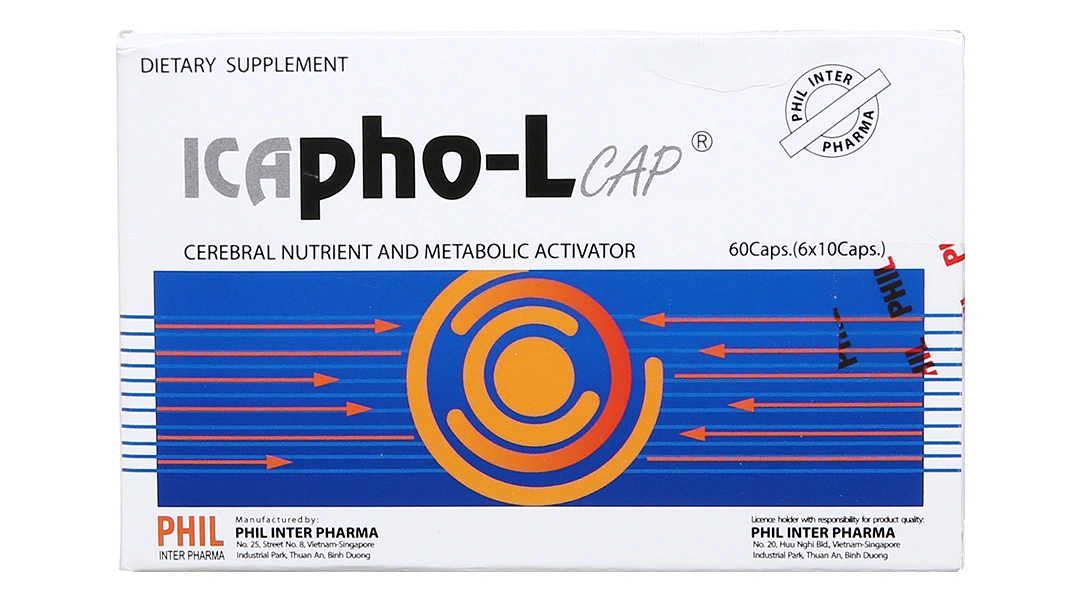 Icapho-L bổ não, hỗ trợ tăng sự hoạt động của não hộp 60 viên - 2
