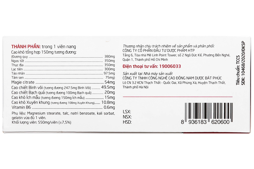 Hoạt Huyết Bảo Nguyên hộp 30 viên - 2