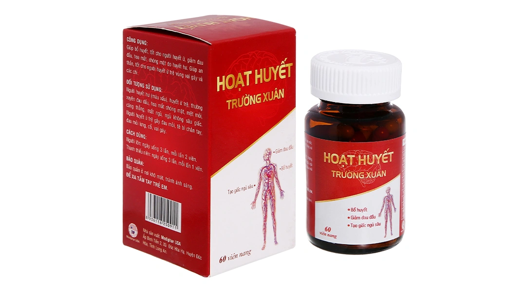Hoạt Huyết Trường Xuân lọ 60 viên - 
