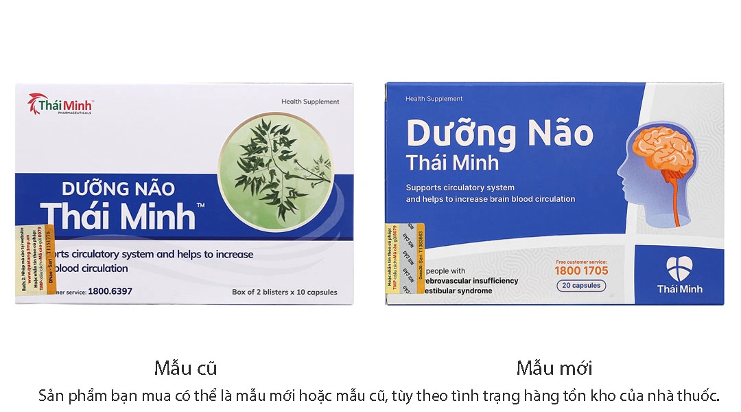 Dưỡng Não Thái Minh hộp 20 viên - 