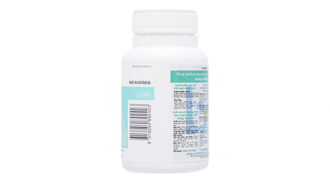 Thực phẩm bảo vệ sức khỏe: Healthy Care Ginkgo Biloba 2000 - 2