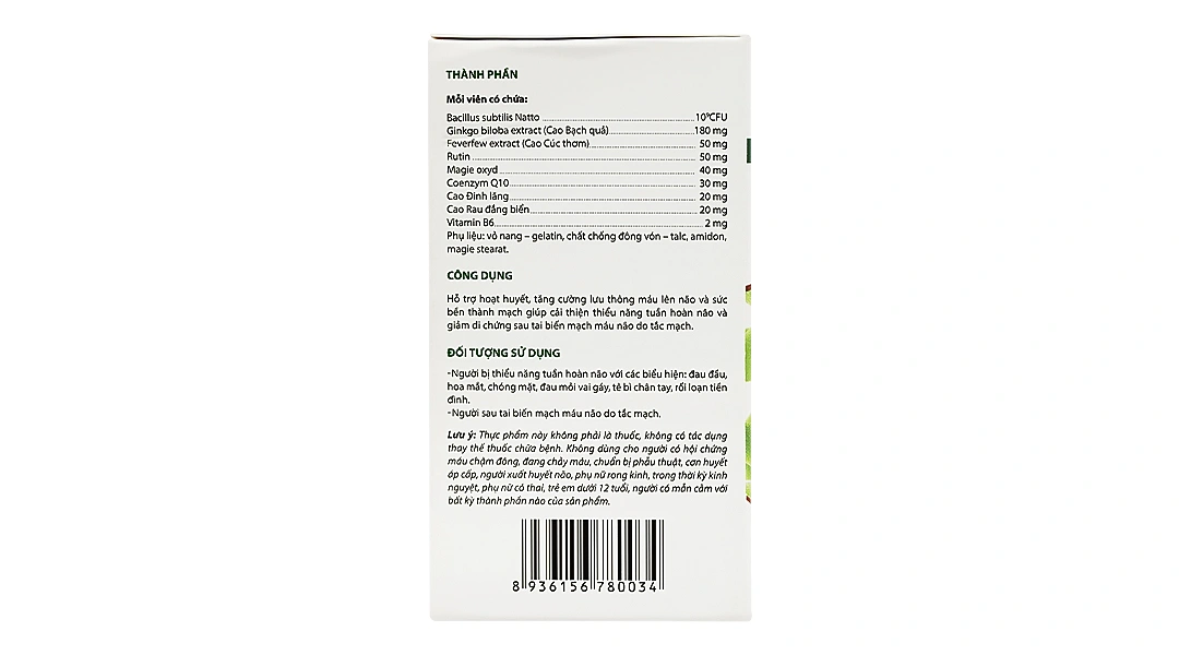 Thực phẩm bảo vệ sức khỏe Dh Natto hộp 30 viên - 2