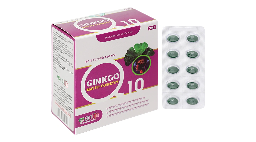 Ginkgo Natto Coenzym Q10 hộp 100 viên - 