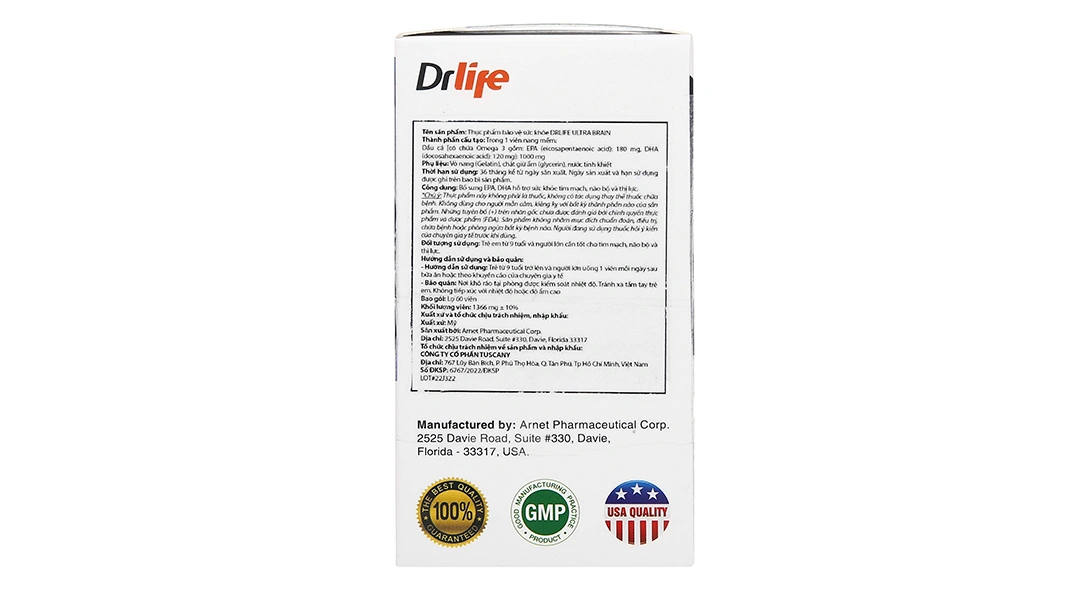 Thực phẩm bảo vệ sức khỏe Drlife Ultra Brain - 1