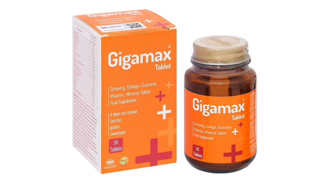 Gigamax hỗ trợ tăng cường trí nhớ hộp 30 viên - 