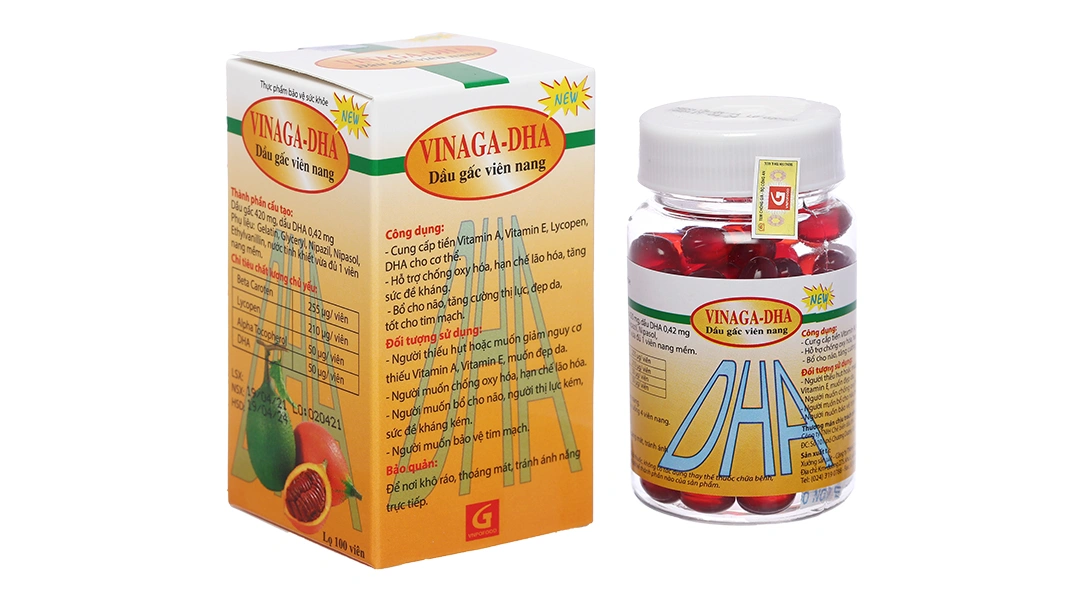 Vinaga Dha hộp 100 viên - 