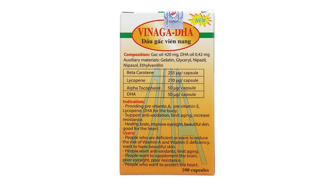 Vinaga Dha hộp 100 viên - 2