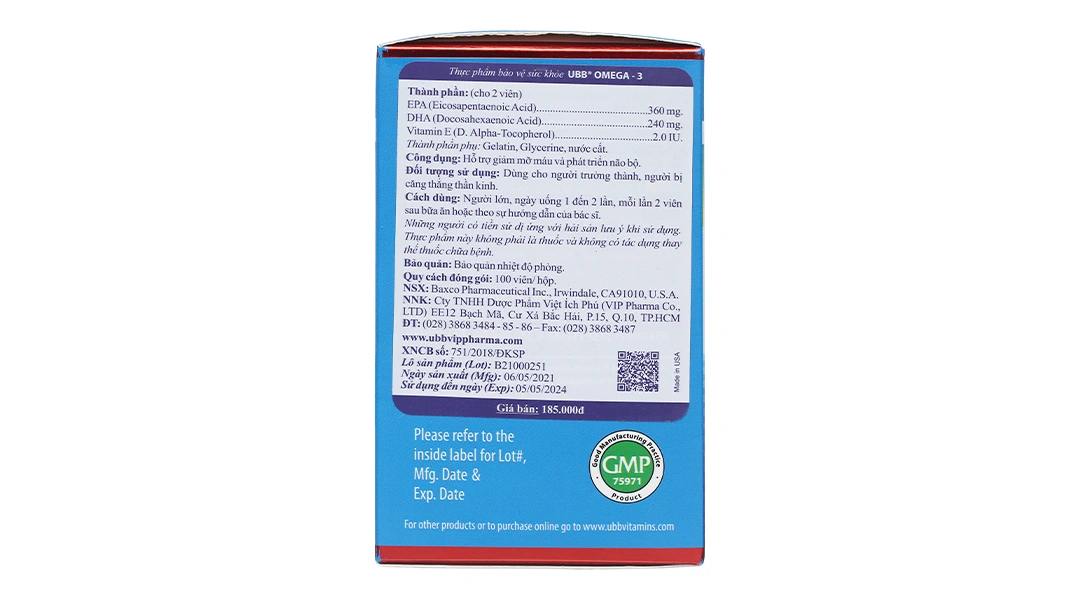 UBB Omega-3 lọ 100 viên - 2