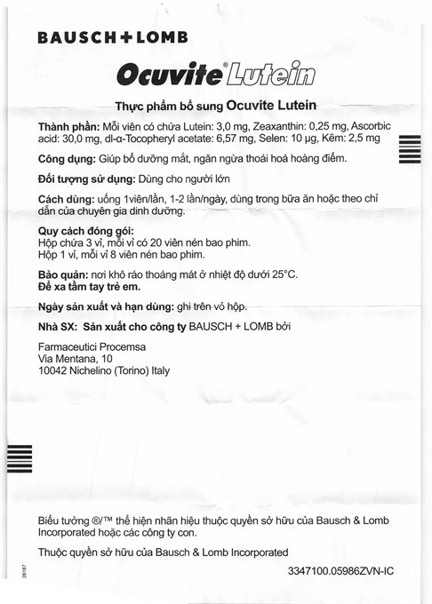 Ocuvite Lutein hộp 60 viên - 6