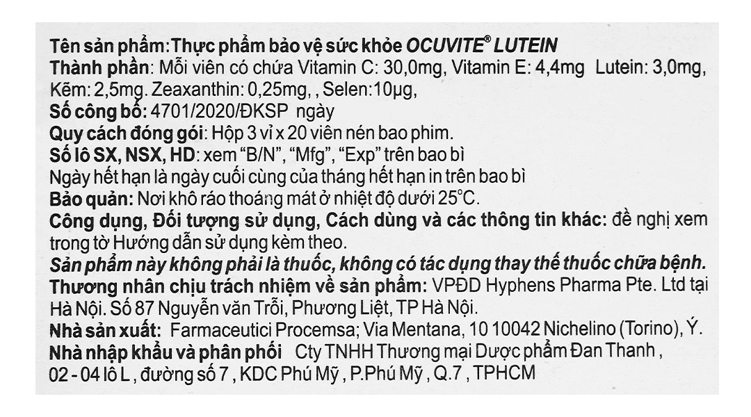 Ocuvite Lutein hộp 60 viên - 5