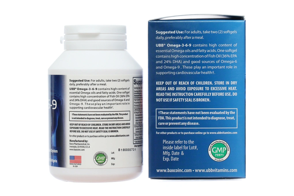 Omega 3,6,9 Ubb lọ 100 viên - 2