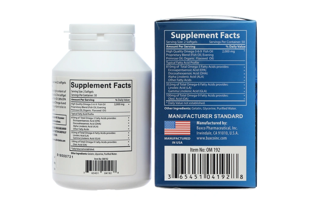 Omega 3,6,9 Ubb lọ 100 viên - 3