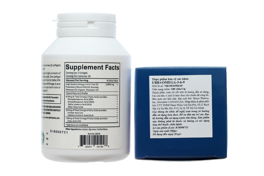 Omega 3,6,9 Ubb lọ 100 viên - 4