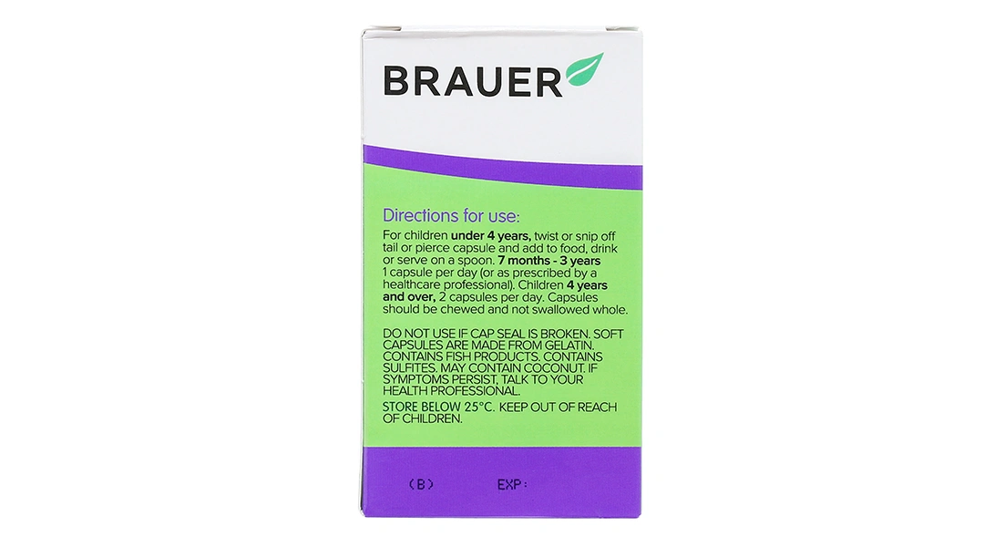 Brauer Baby & Kids Ultra Pure Dha lọ 60 Soft Gels - 3