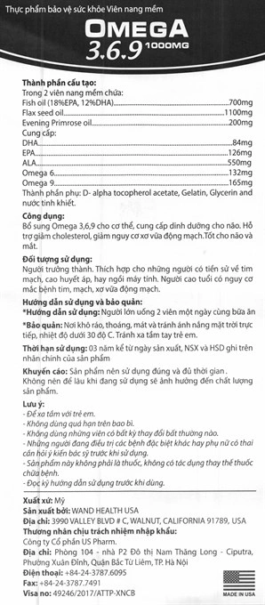 Uspro Omega 3,6,9 lọ 100 viên - 4