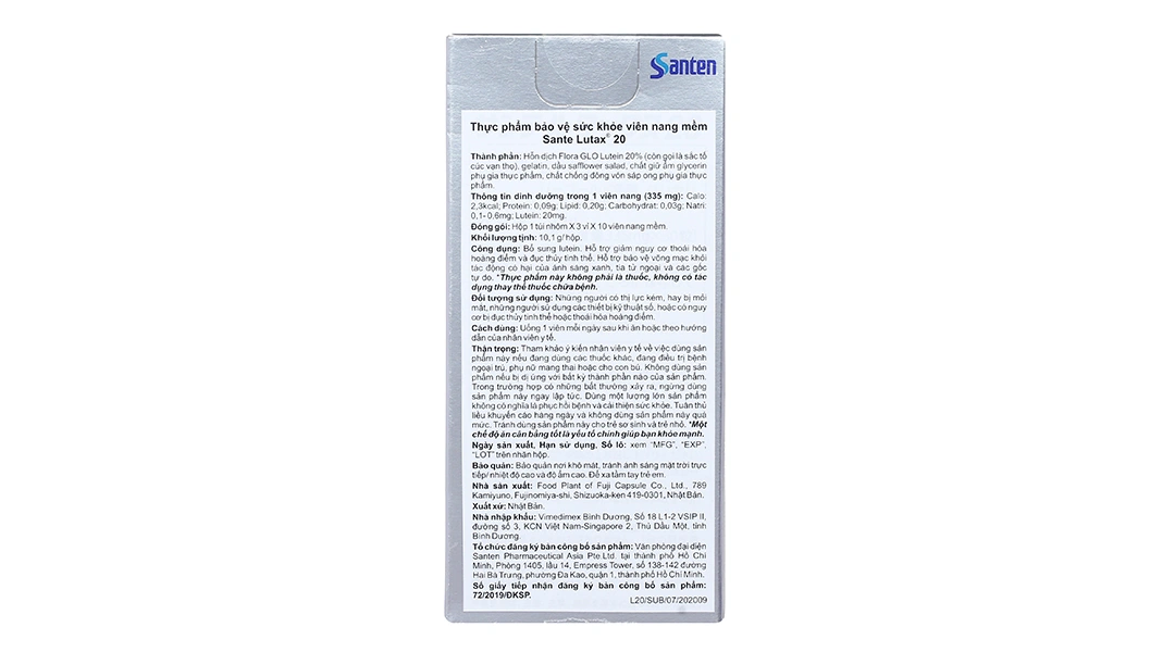 Sante Lutax 20 hộp 30 viên - 1