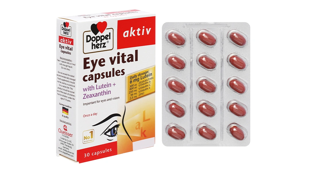 Doppelherz Aktiv Eye Vital Capsules hộp 30 viên - 