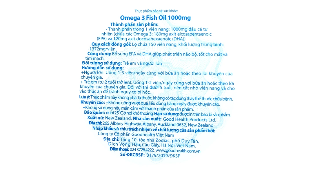 Goodhealth Omega 3 Fish Oil lọ 150 viên - 4