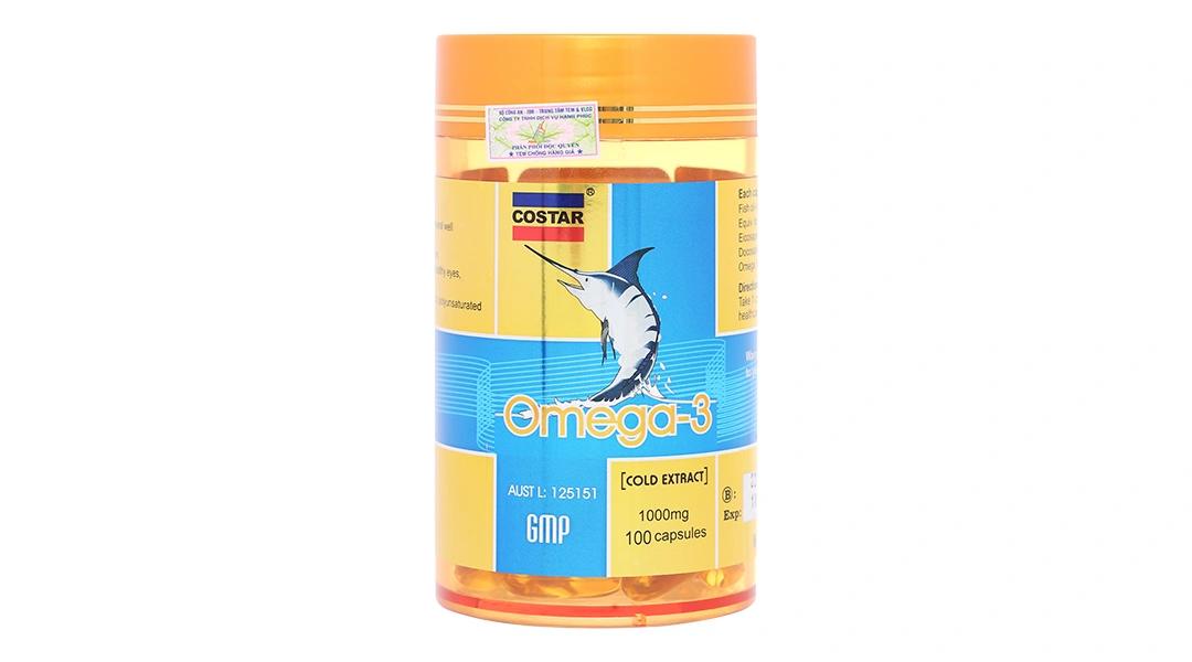 Costar Omega 3 hỗ trợ sức khỏe tim mạch, tốt cho mắt lọ 365 viên - 8