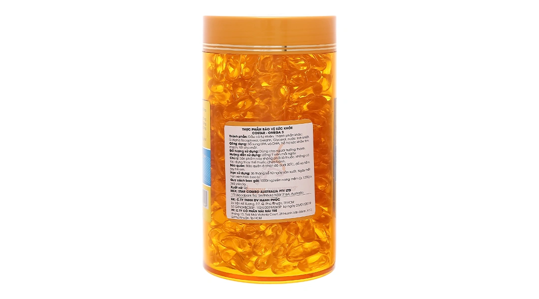 Costar Omega 3 hỗ trợ sức khỏe tim mạch, tốt cho mắt lọ 365 viên - 3