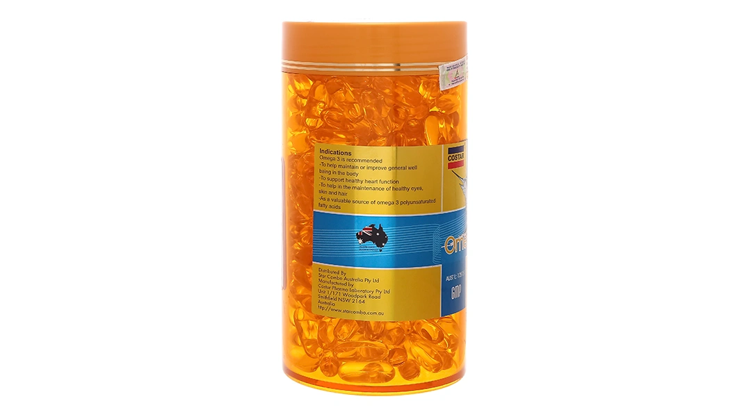 Costar Omega 3 hỗ trợ sức khỏe tim mạch, tốt cho mắt lọ 365 viên - 4