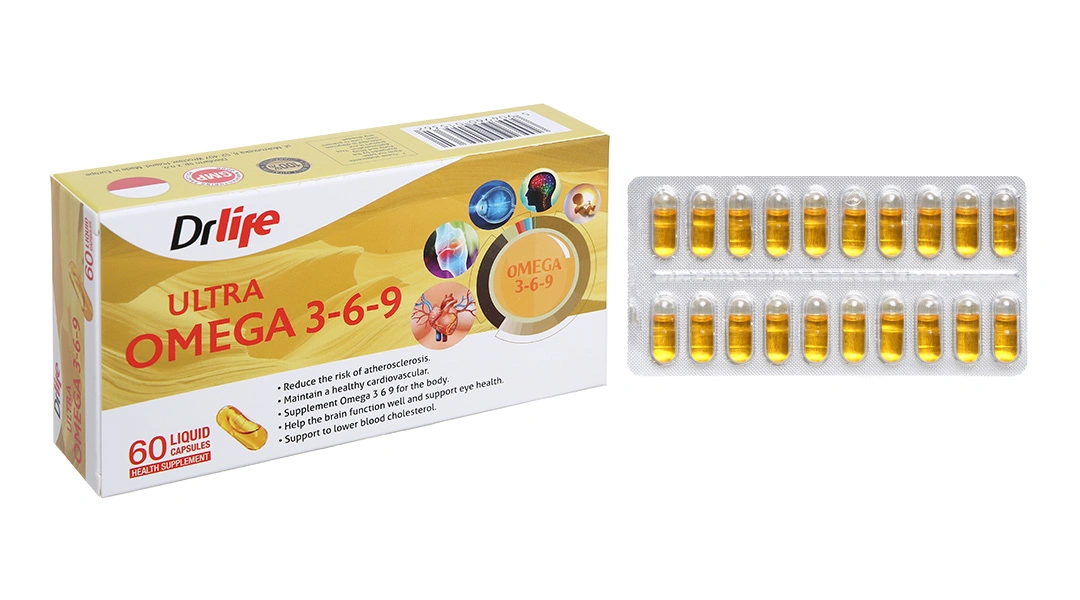Viên Uống Omega 3-6-9 Drlife hộp 60 viên - 